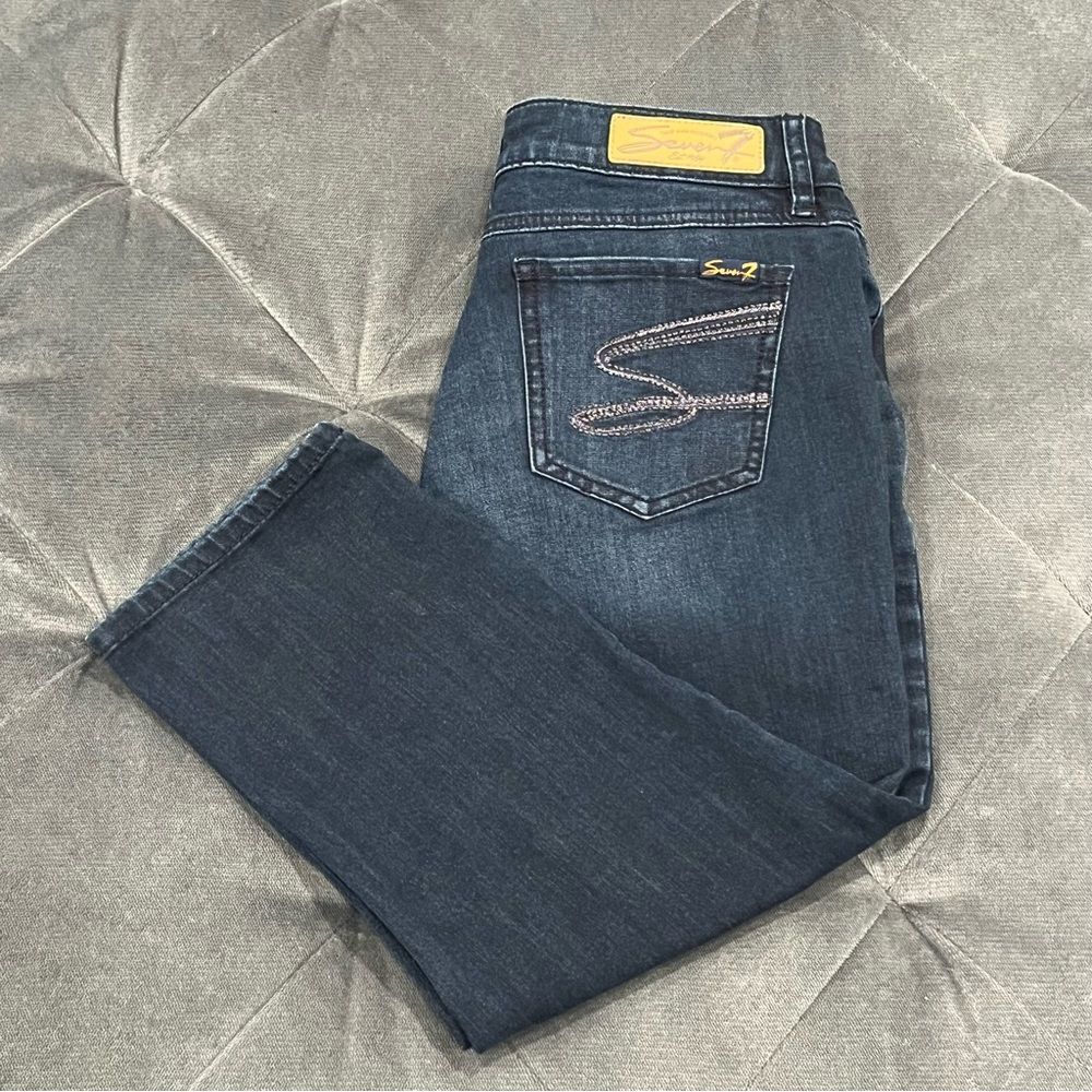 Seven7 Skinny Cropped Skimmer Capris - Size 8